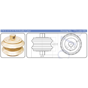 170 x 113 x 55 TCI Double Cutter