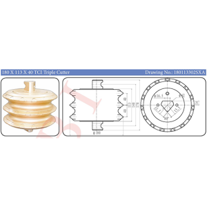 180 x 113 x 40 TCI Triple Cutter