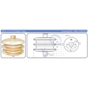 180 x 113 x 40 Triple Cutter