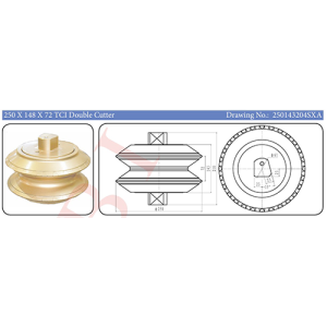 250 x 148 x 72 TCI Double Cutter