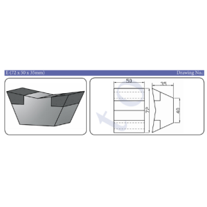 E (72 x 50 x 35mm) Main Bit