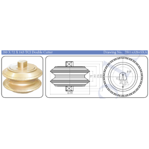 280 x 72 x 143 TCI Double Cutter