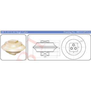 280 x 103 x 162 Single Cutter