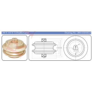 280 x 143 x 72 Double Cutter