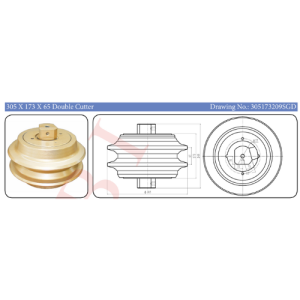 305 x 173 x 65 Double Cutter