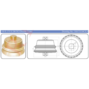 310 x 173 x 250 TCI Double Cutter