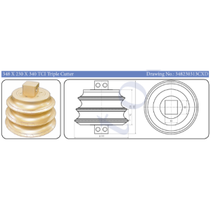 348 x 230 x 340 TCI Triple Cutter